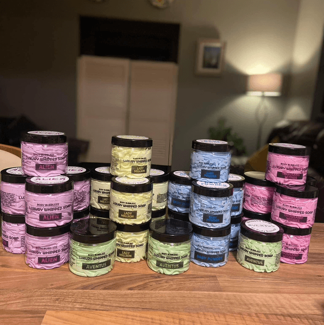Luxury whipped soap 